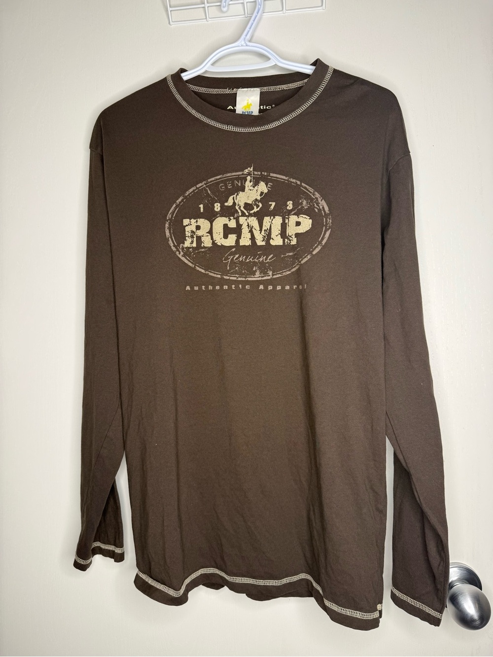 RCMP Brown Long-Sleeve Graphic Tee - Authentic Apparel